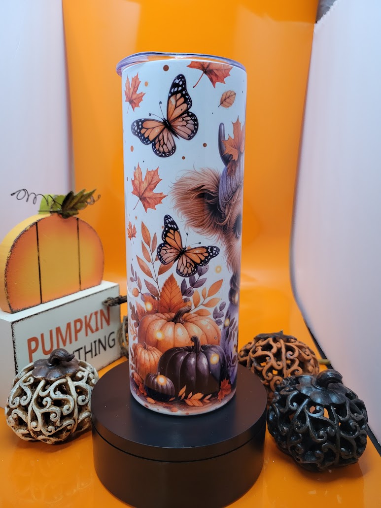 Fall baby cow tumbler-20oz