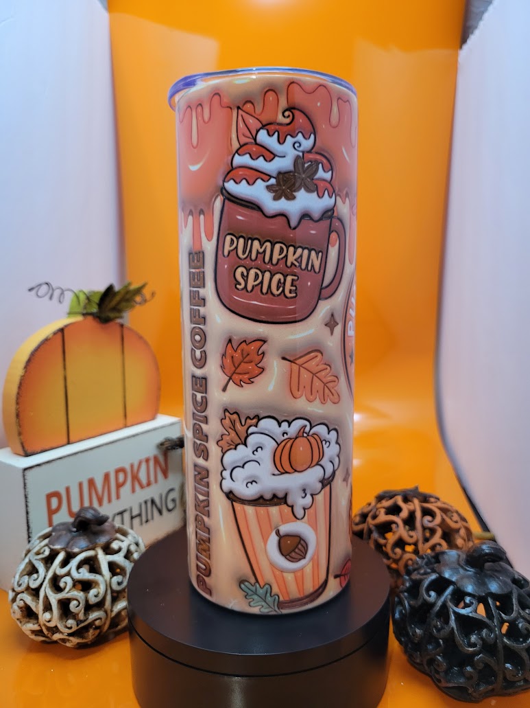 20oz Pumpkin spice coffee style tumbler