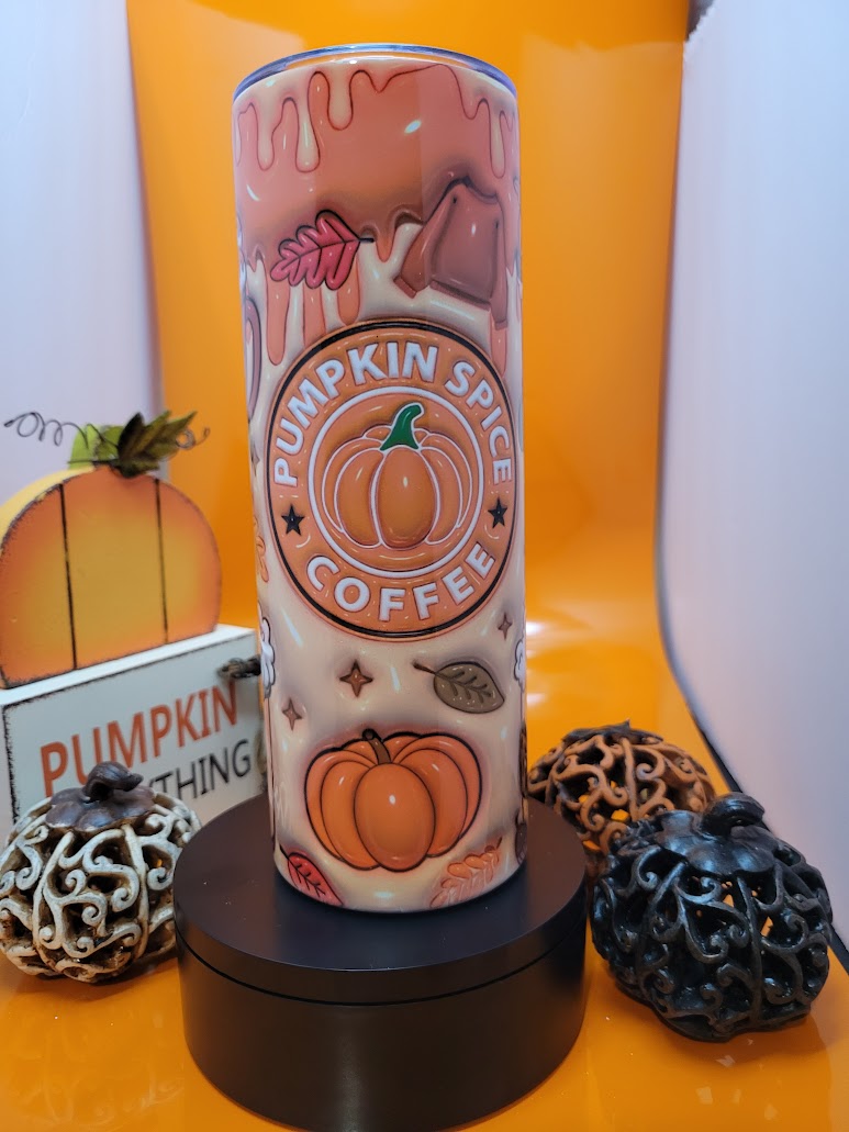 20oz Pumpkin spice coffee style tumbler