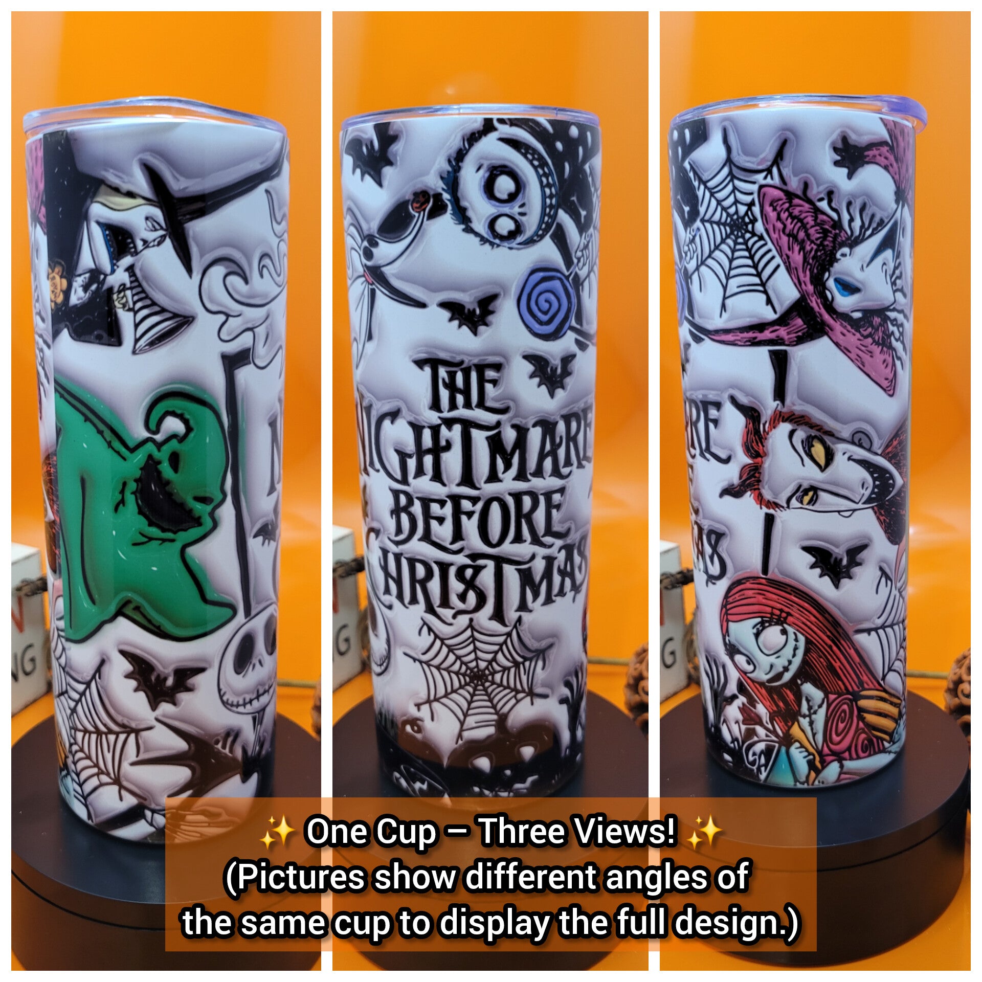 Nightmare before Christmas tumbler-20oz