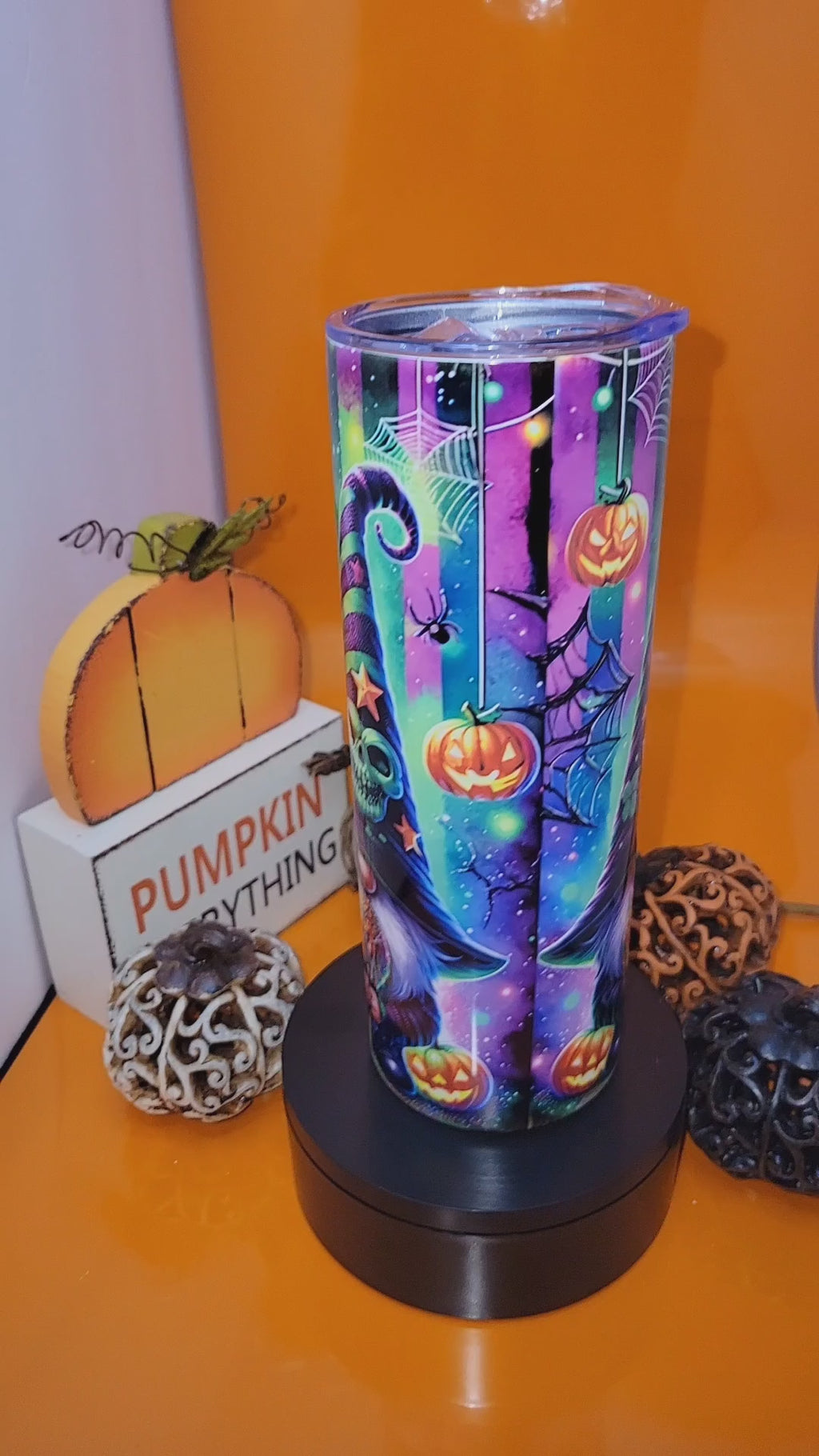 Halloween Gnome tumbler-20oz